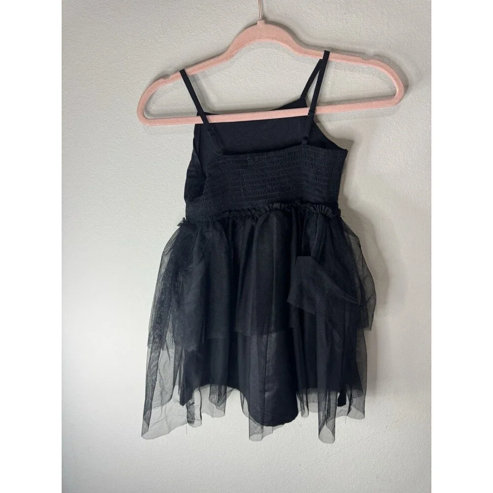 Miffy Monochrome Girls M (8) Black Tulle Tutu Dress Knee Length Party